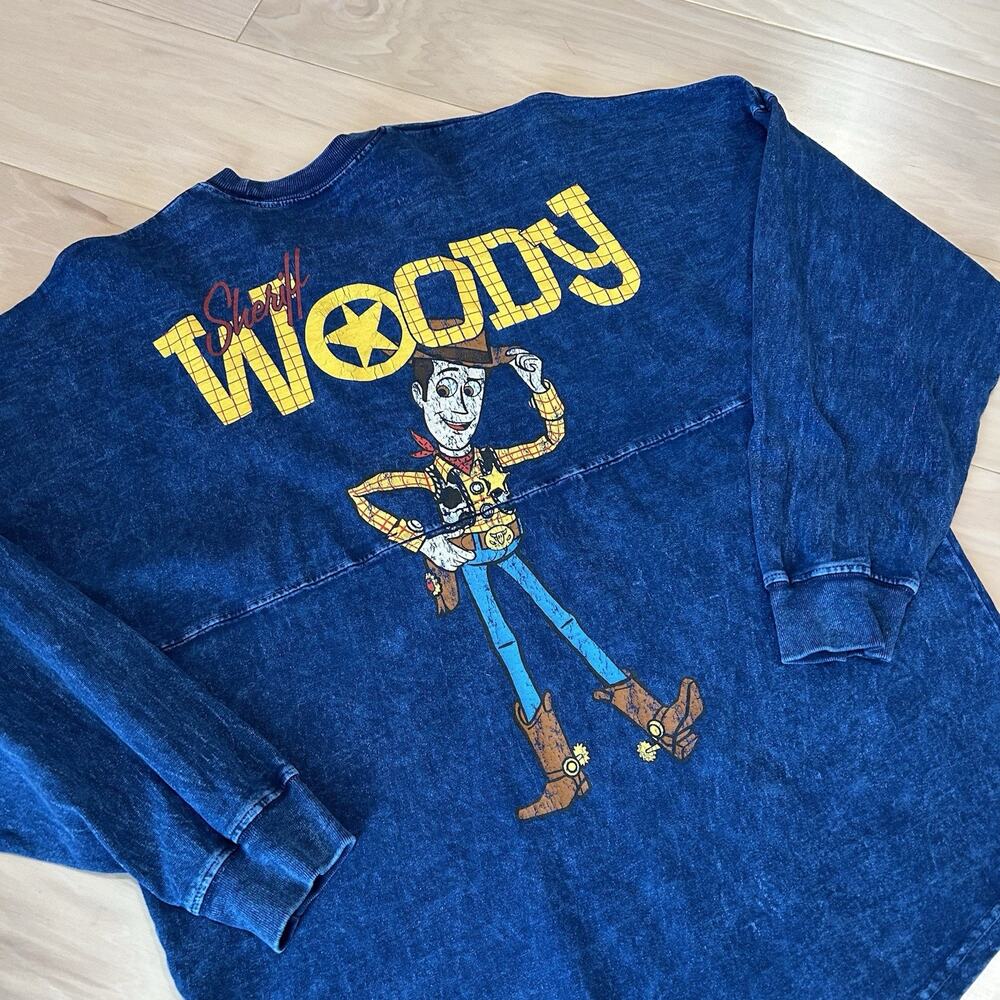 Disney Spirit Jersey Toy Story Sheriff Woody Blue Shirt Size Small